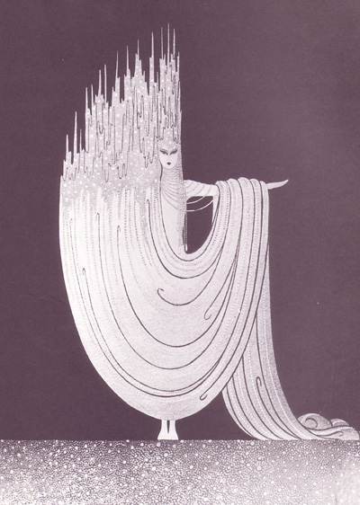 エルテERTE (Romain de Tirtoff)直筆水彩画(ガッシュ画) エルテERTE (Romain de Tirtoff)直筆水彩画(ガッシュ画) エルテ
